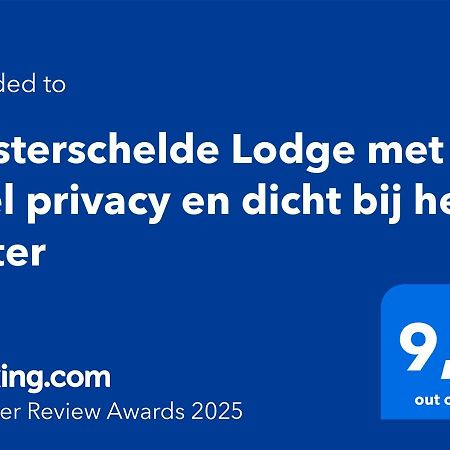 Oosterschelde Lodge Met Veel Privacy En Dicht Bij Het Water Scherpenisse Exterior foto